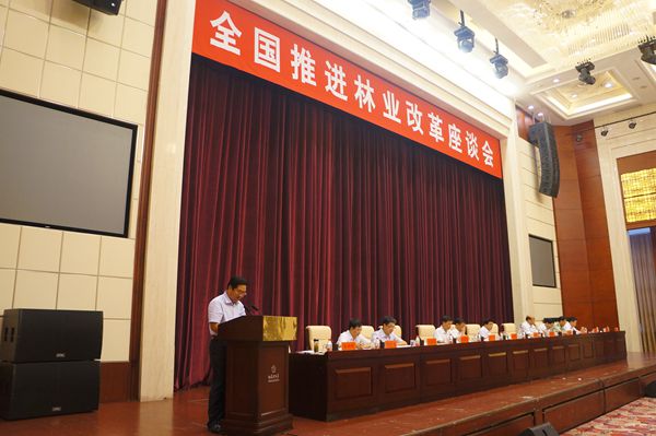 市委常委、副市长尹长友在全国推进林业改革座谈会上作典型发言
