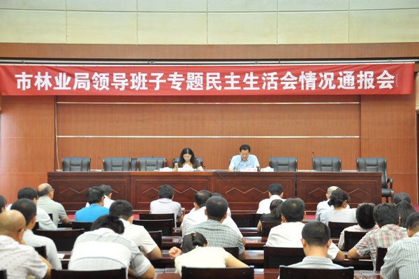 市林业局召开领导班子专题民主生活会情况通报会