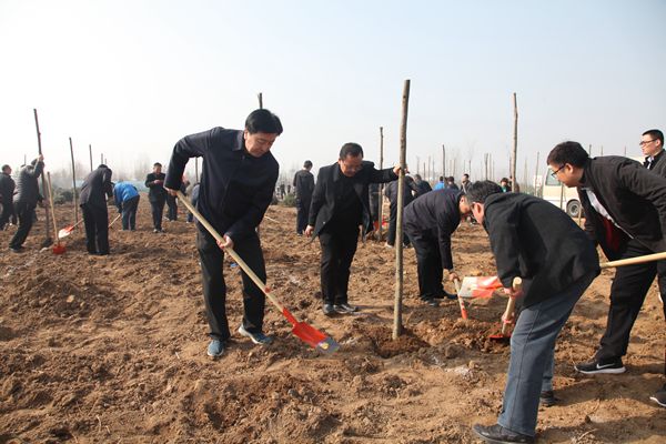 市委书记王玉君等市领导参加义务植树活动