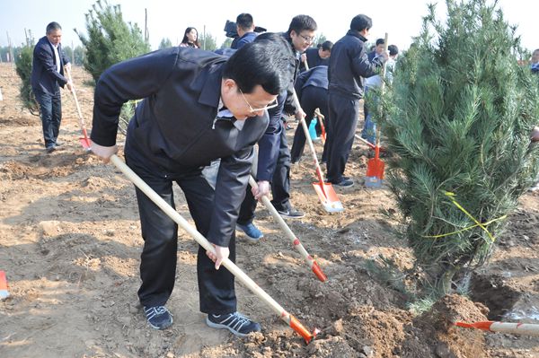 市委书记王玉君等市领导参加义务植树活动
