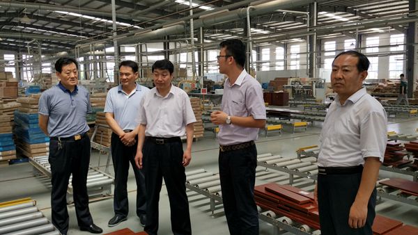 丁善余到费县调研木业产业转型升级工作